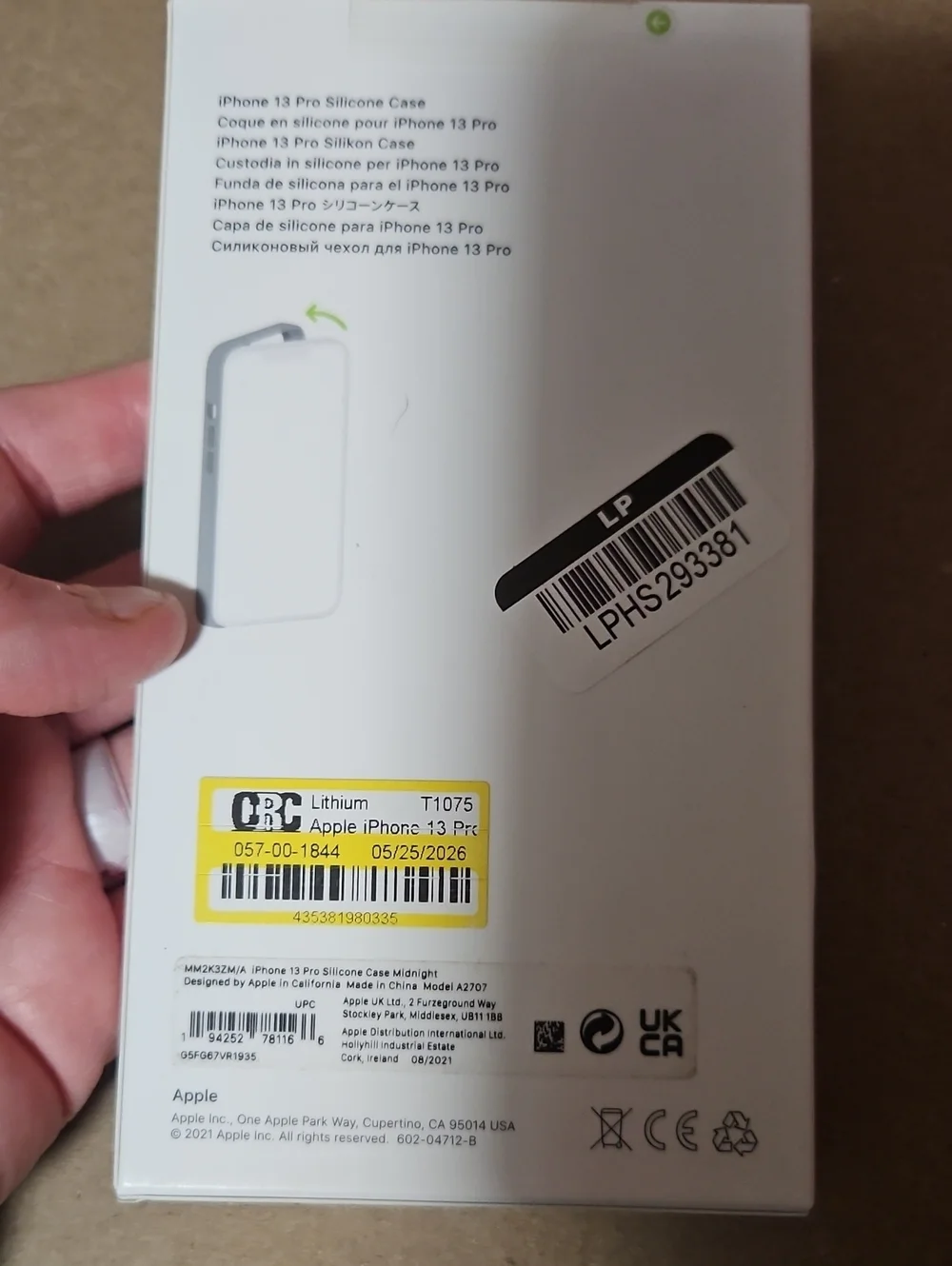 APPLE IPHONE 13 PRO SILICONE CASE: MIDNIGHT (NAVY): NEW IN BOX